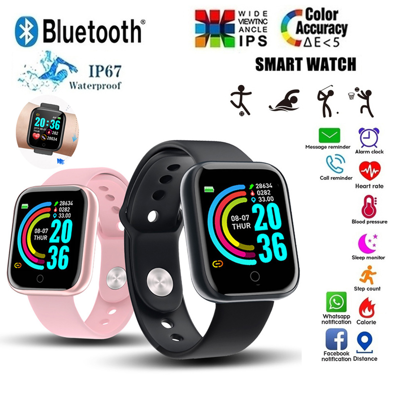 Smartwatch Face - D20 Smart Watch Waterproof Fitness Tracker