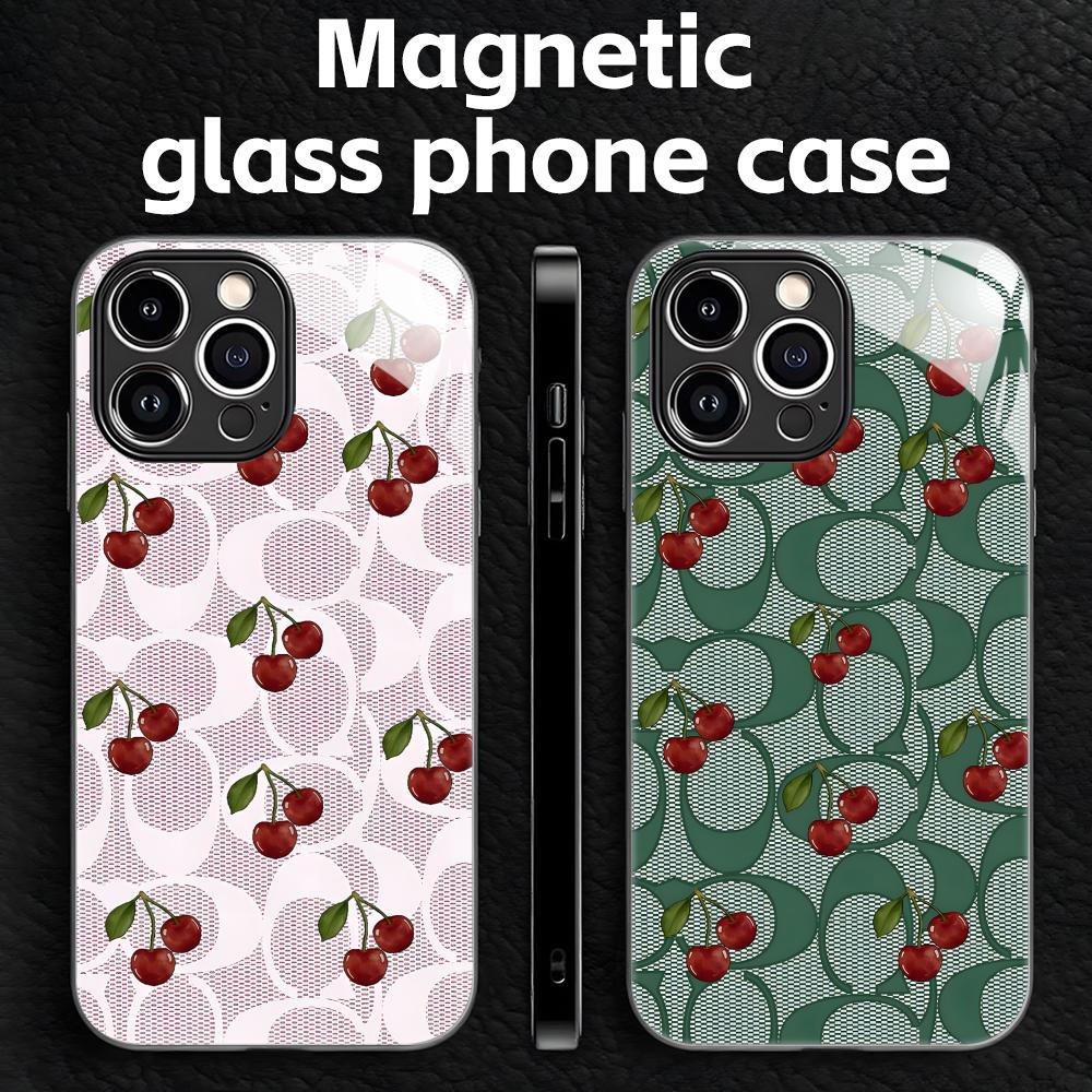 Screen Protector Film - Cherry Luxury Pattern Phone Case For