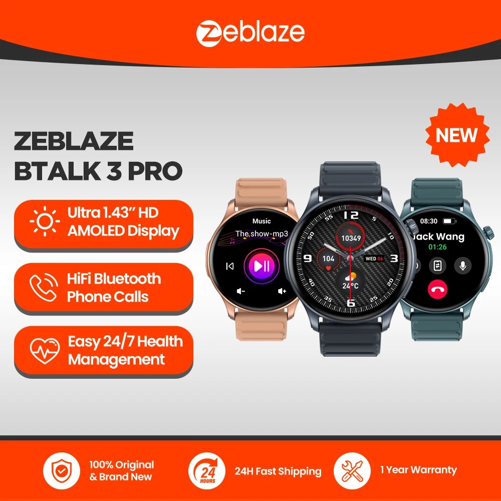 Smartwatch X2 - New Zeblaze Btalk 3 PRO 1.43