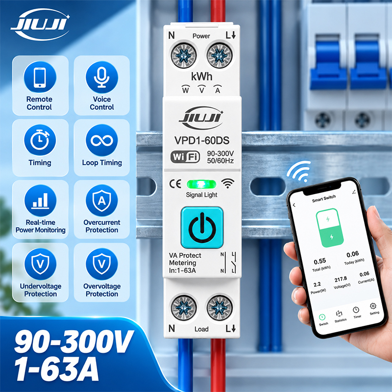 Smart Accessories - Smart WiFi DIN Rail Switch 1P