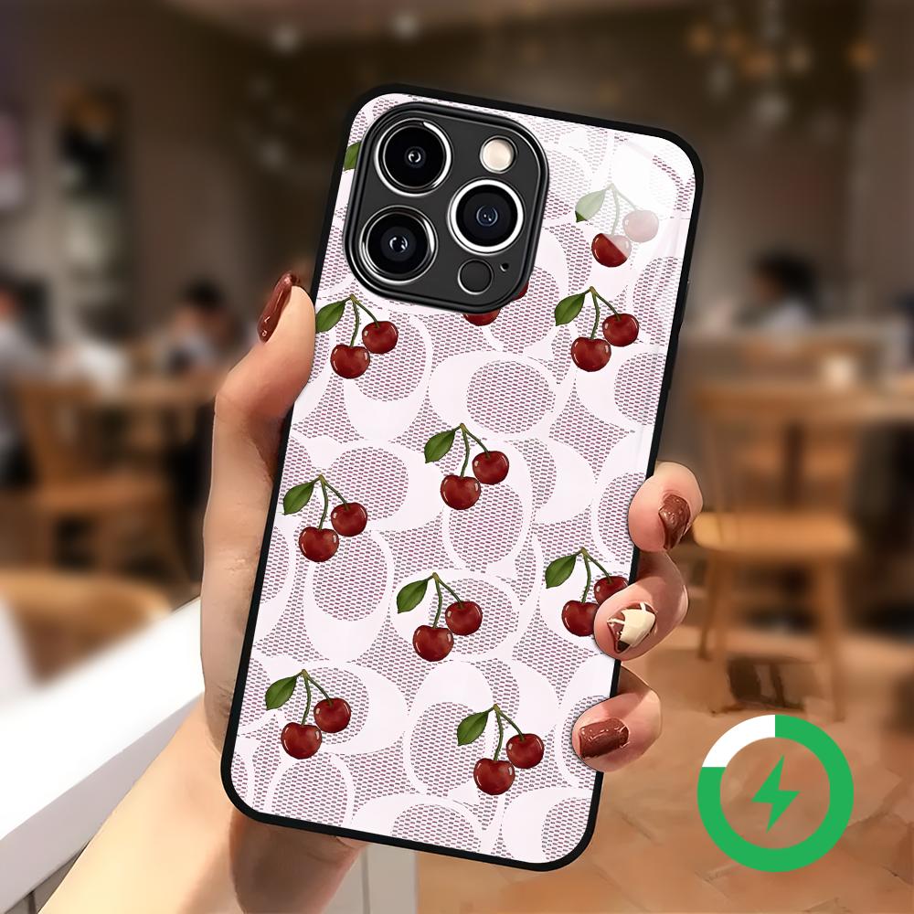 Cherry Luxury Pattern Phone Ca - Screen Protector Film recension och pris