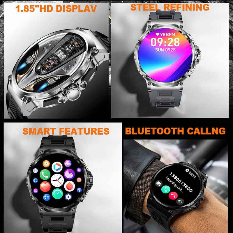 NORTH EDGE 1.85' HD Display Sm - Smartwatch Face recension och pris