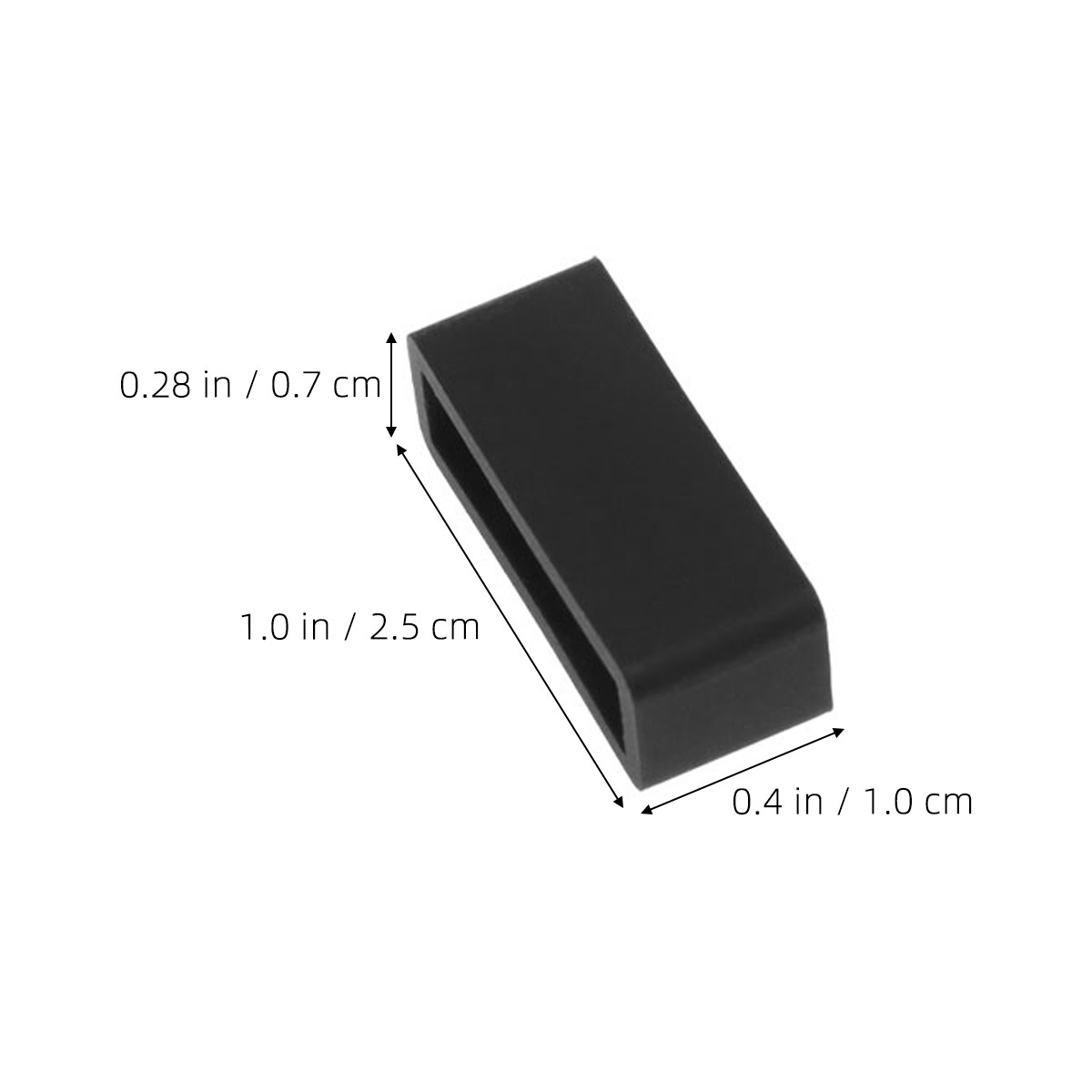 8Pcs 22Mm Black Silicone Watch - Silicone Band Replacement recension och pris