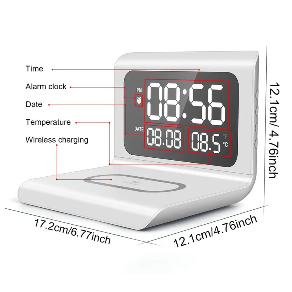 Wireless Charger Pad Stand wit - Wireless Charger Watch recension och pris