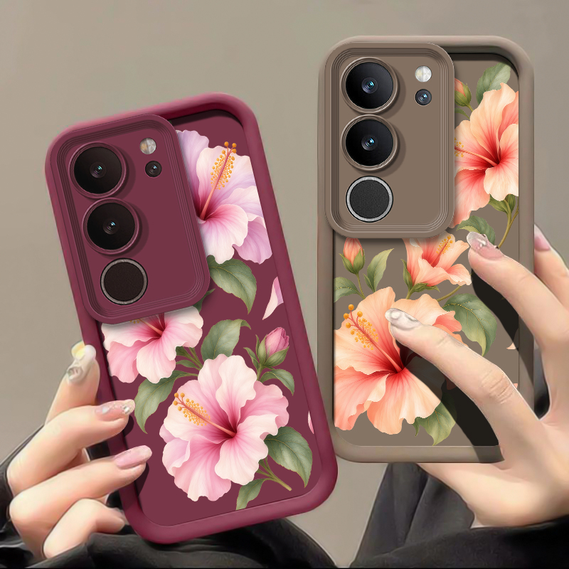 Cute Pink Lily Pattern Phone C - Vivo X200 recension och pris