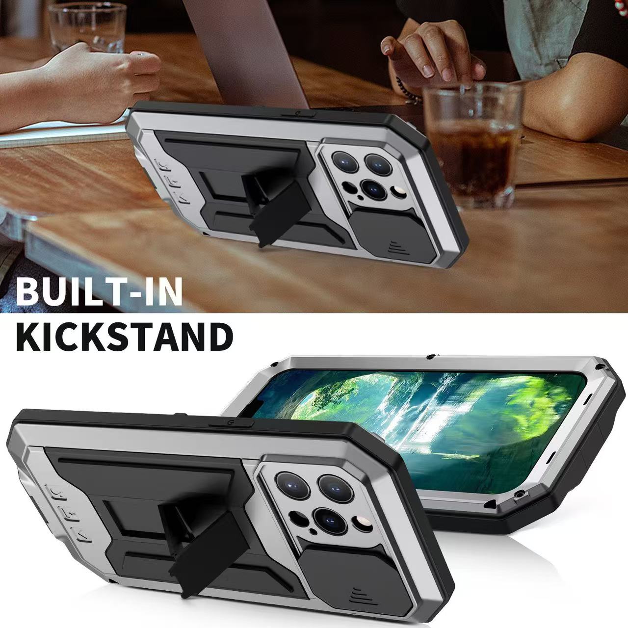Military Heavy Duty Metal Case - Screen Protector Film recension och pris