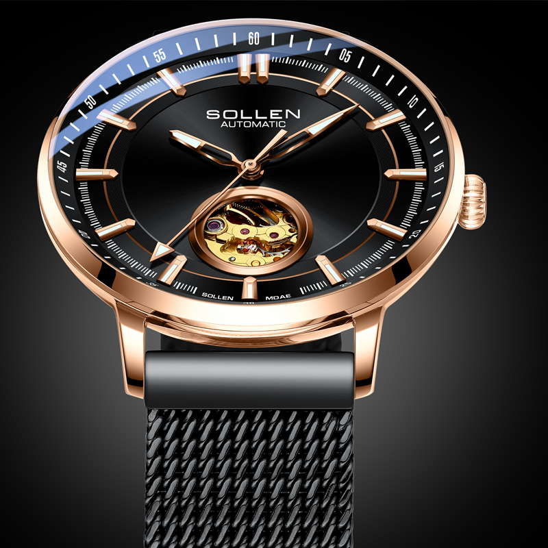 SOLLEN Luxury Japan MIYOTA Men - Stainless Mesh Band recension och pris