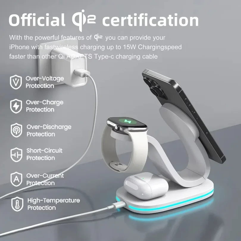 qi2 3 in 1 Magnetic Wireless C - Wireless Charger Watch recension och pris