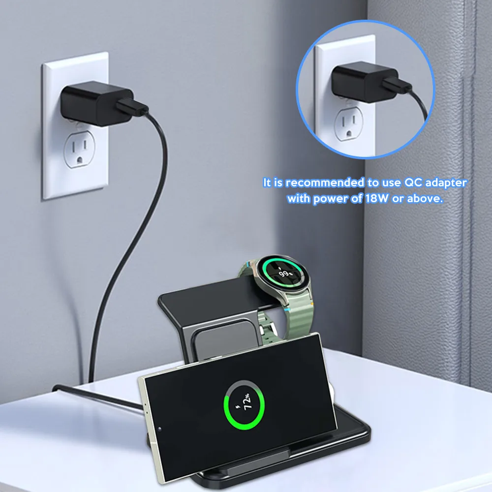 3 IN 1 Wireless Charger Statio - Wireless Charger Watch recension och pris