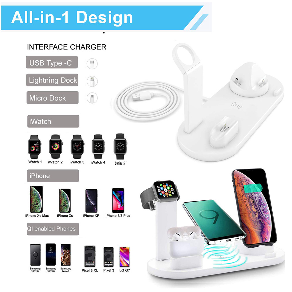 7 in 1 Wireless Charger Stand  - Wireless Charger Watch recension och pris