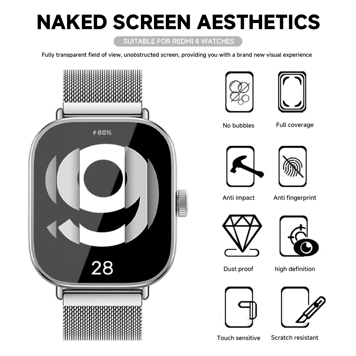 Tempered Glass for Xiaomi Redm - Smartwatch Icon recension och pris