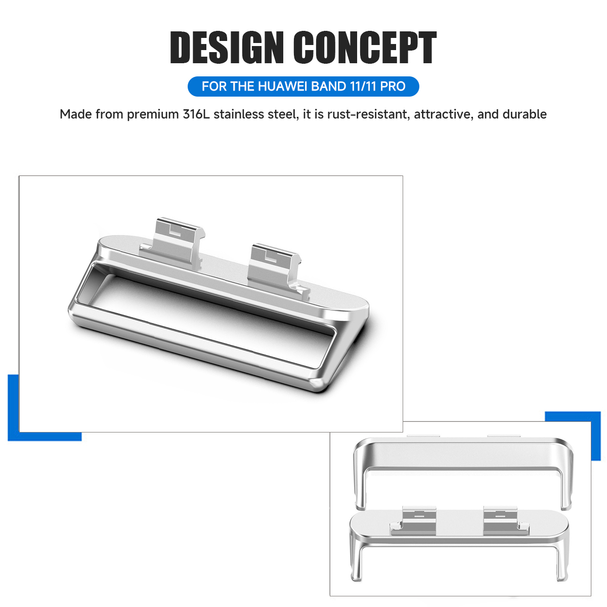 18mm 1Pc Adapter for Huawei Wa - Watch Band Connector recension och pris